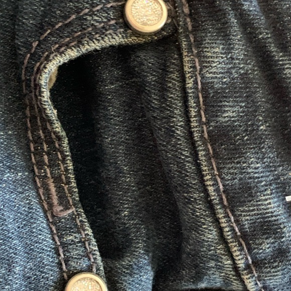 Levi’s girls skinny moulant jeans size 6 glitter - Picture 11 of 11